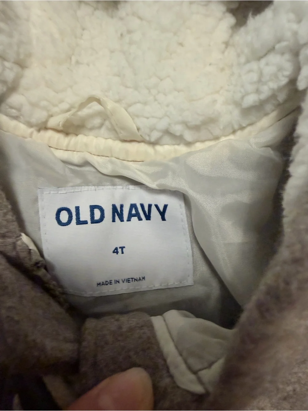 Old Navy Kids' Hooded Pea Coat in Taupe
